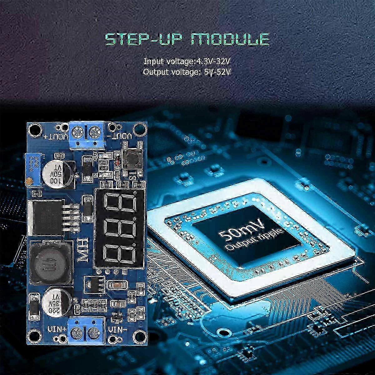 DC-DC Step-Up Converter Module 4A Supply Voltage Adjustable XL6009E1
