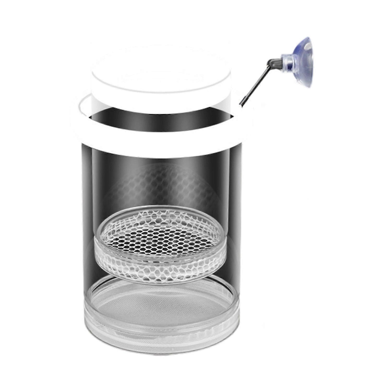 Multiple Species Fish Hatchery Box Mesh Structure Water Flows Design Breeder Box For Fry Shrimp Small Aquatic Creature  S White