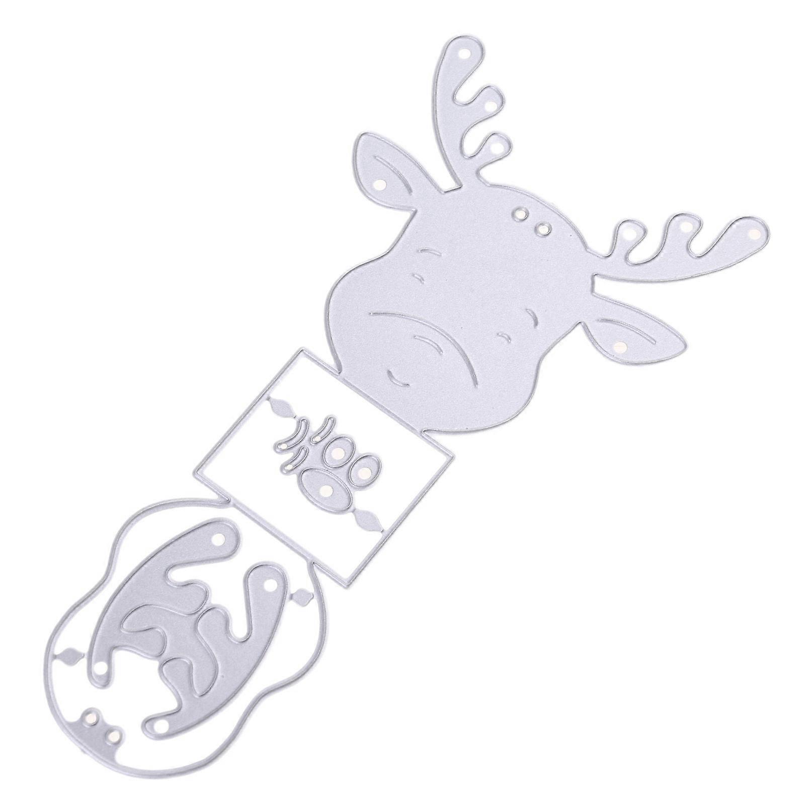 Χριστουγεννιάτικες μήτρες κοπής για κάρτες γενεθλίων, προσκλήσεις σε πάρτι, άλμπουμ scrapbooking DIY, κοπές ταράνδων, πολύχρωμες