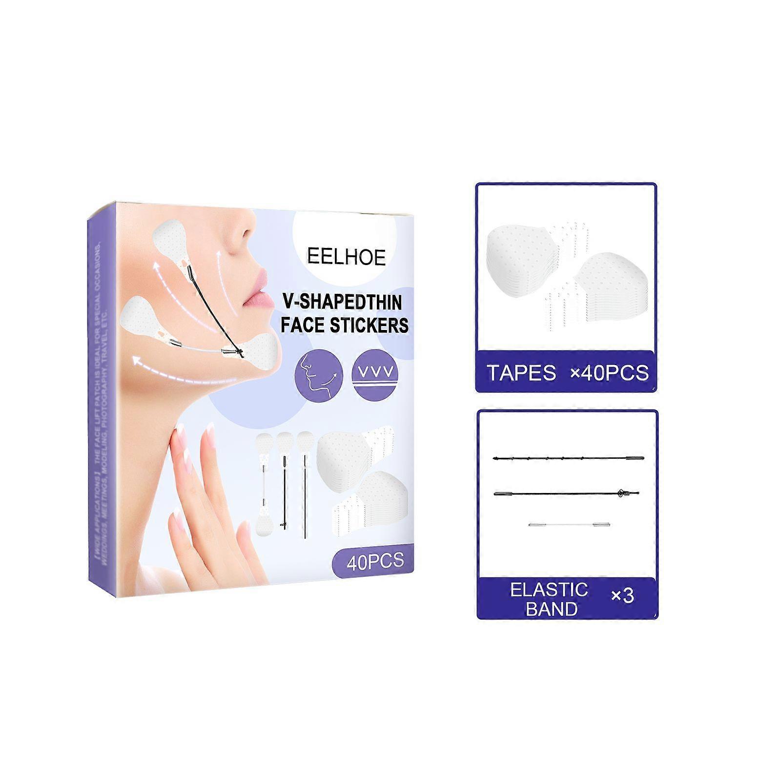 Eelhoe Facial Invisible Lifting Tape Tightens Facial Skin, Shrinks Chin Muscles, V-Shaped Face Lifting And Shaping Tape