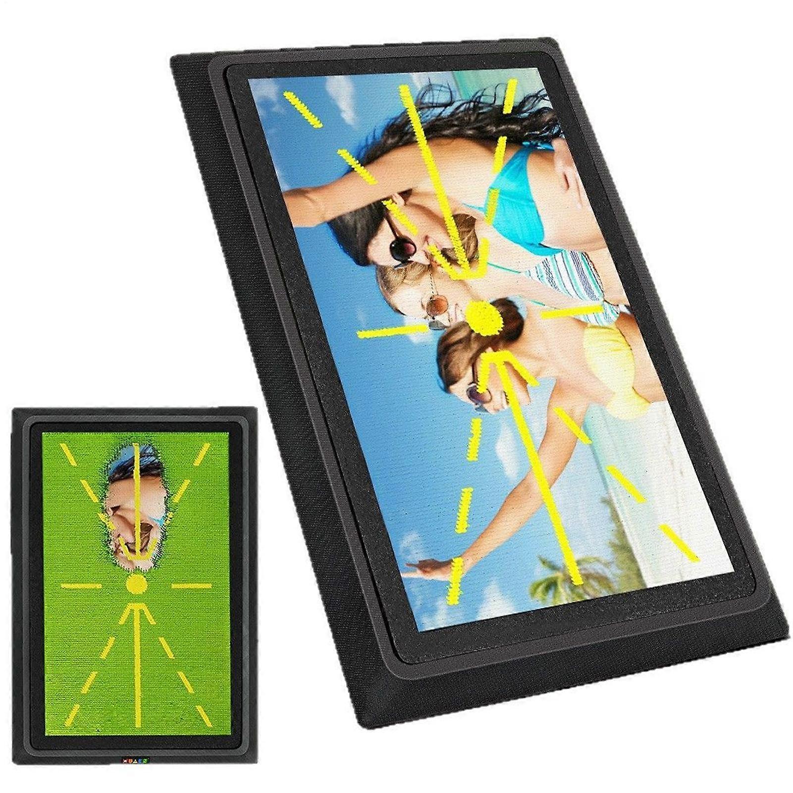 Indoor Golf Mat Swing Trainer Aid For Practice With PP Beads Visual Path Feedback Compact Training Mat Men Women Teens