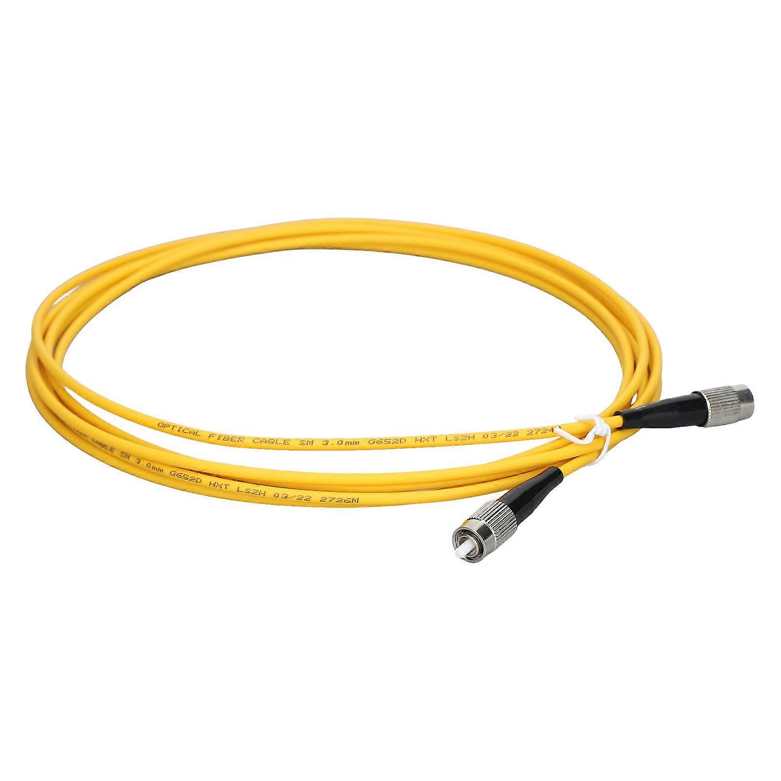 5PCS Optical Fiber Extension Cable UPC/FC to UPC/FC Halogen Free Fiber Optic Cable for Communication Engineering