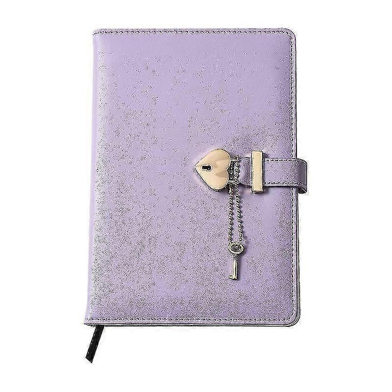 Pu δέρμα vintage lockable σημειωματάριο περιοδικών με το λουκέτο και το κλειδί μορφής καρδιών