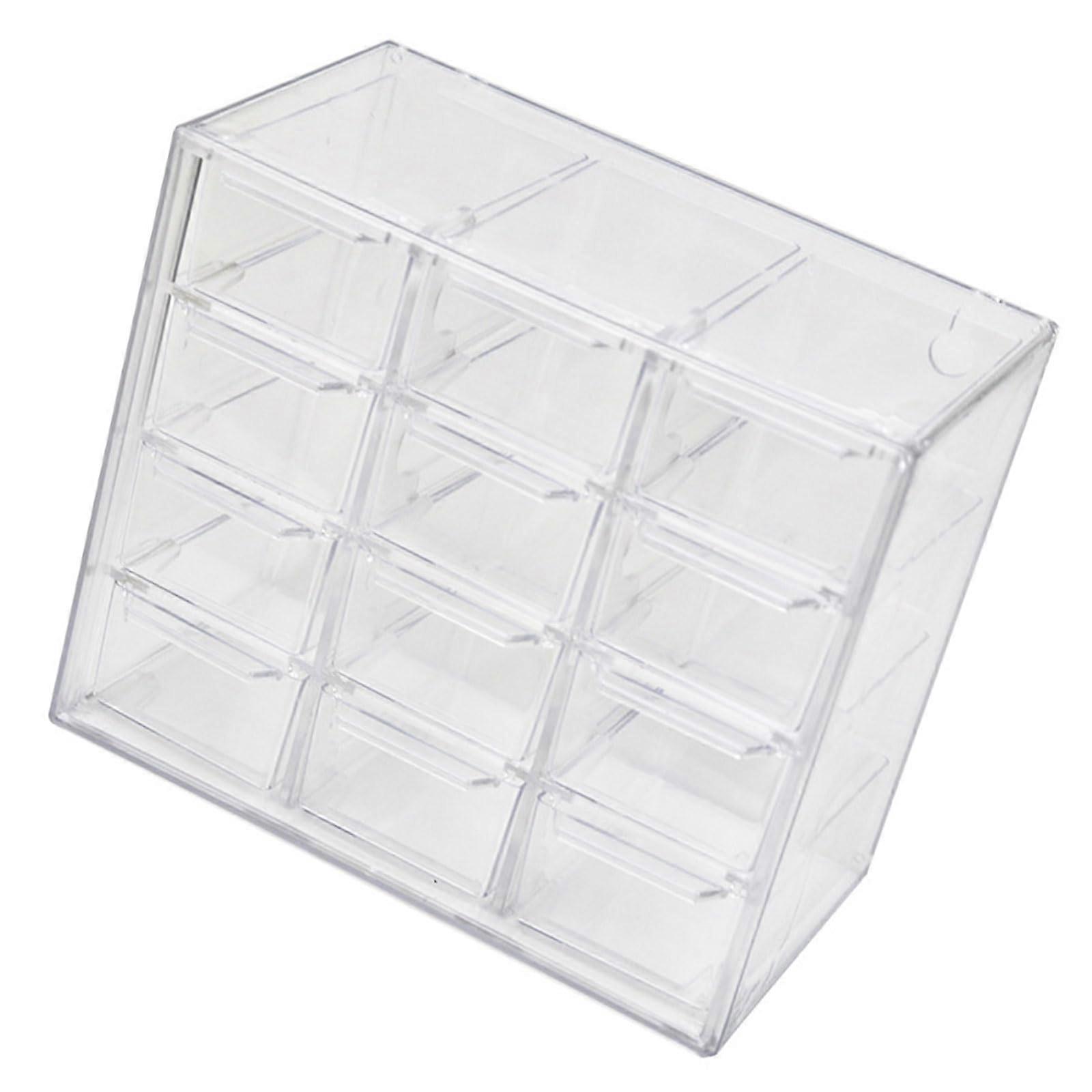Multipurpose Compatible Underwear Organizers Drawer Clear Design Adjustable Transparent 12Square Compartments
