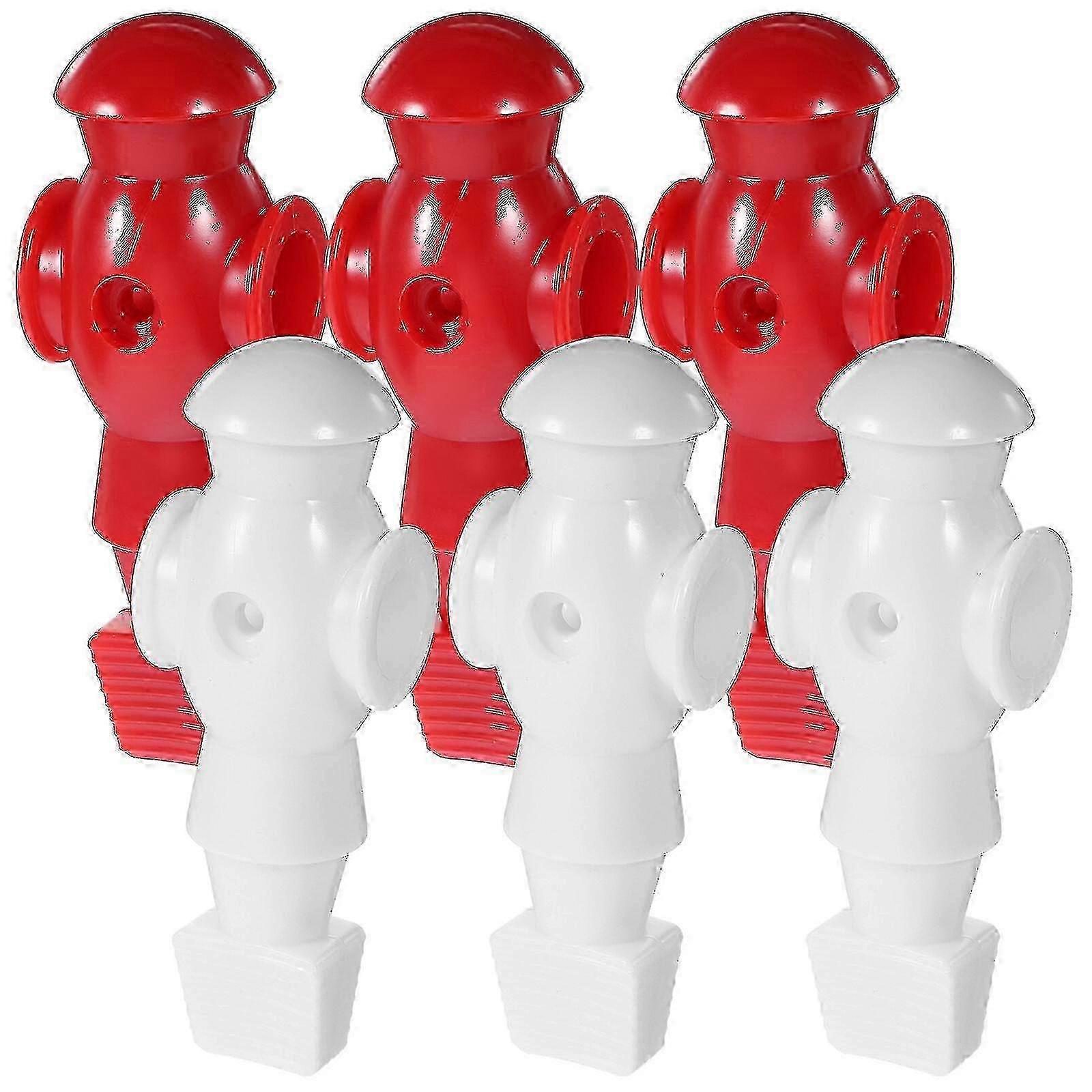 6pcs Foosball Machine Figures Table Football Figures Foosball Machine Accessories Soccer Player Statue