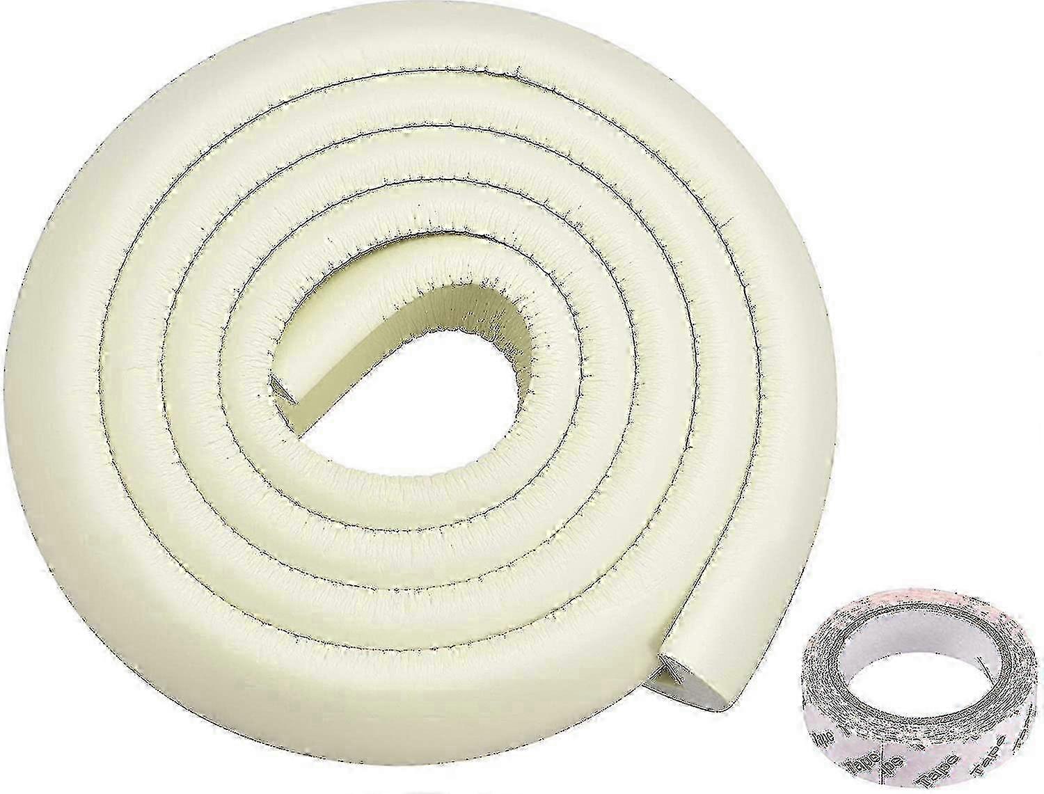 Furniture Table Edge Protectors L-shape Soft Anti-collision Strip , 2 Meters Lengthwhite