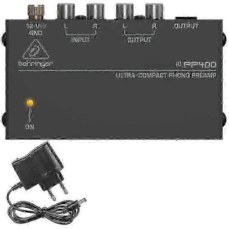 Phono Turntable Preamp - Mini Electronic Audio Stereo Phonograph Preamplifier With Rca Input, Rca Output & Low Noise Operation Powered By 12