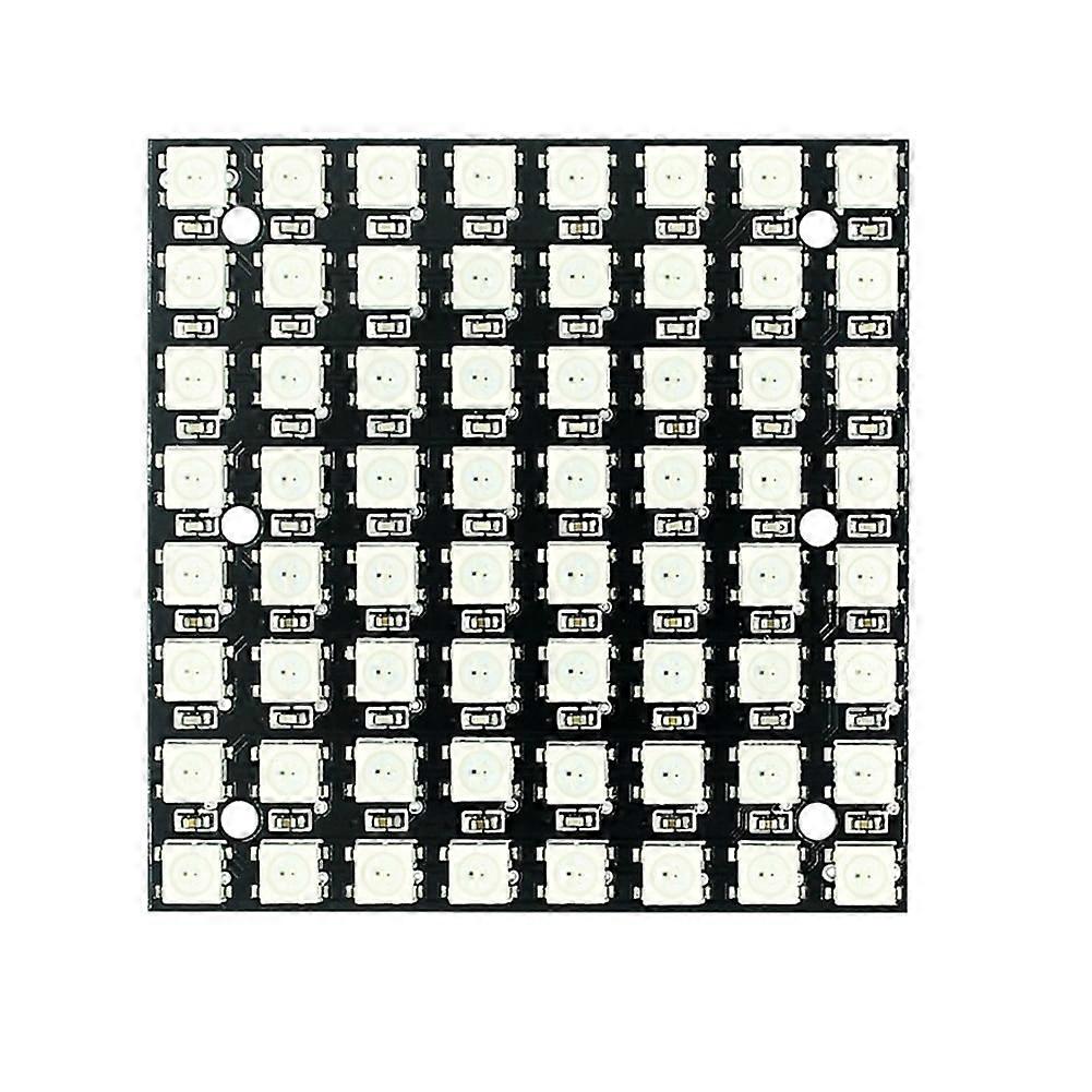 jixopn WS2812 64-bit Development Board 5050 RGB LED Built-in Full Color Drive Module