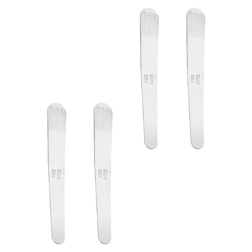 4 Pcs Dumpling Spoon Filling Stainless Steel Making Tools Wrapping Paper Stuffing Spoons for