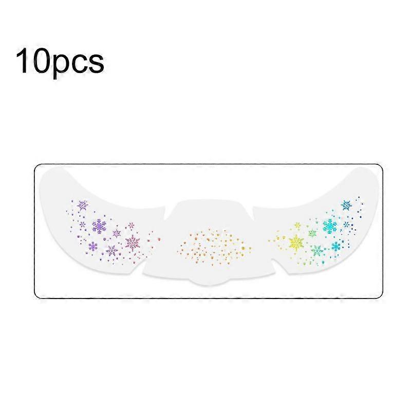 10pcs /Pack Christmas Temporary Tattoos & Face Stickers QT-0202