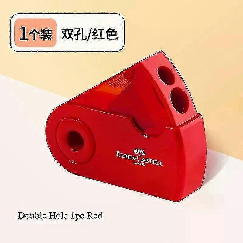 1Pc Faber Castell Double Hole Pencil Sharpener with Eraser Ladybug / Fish / Eagle Cute Stationery Back To School