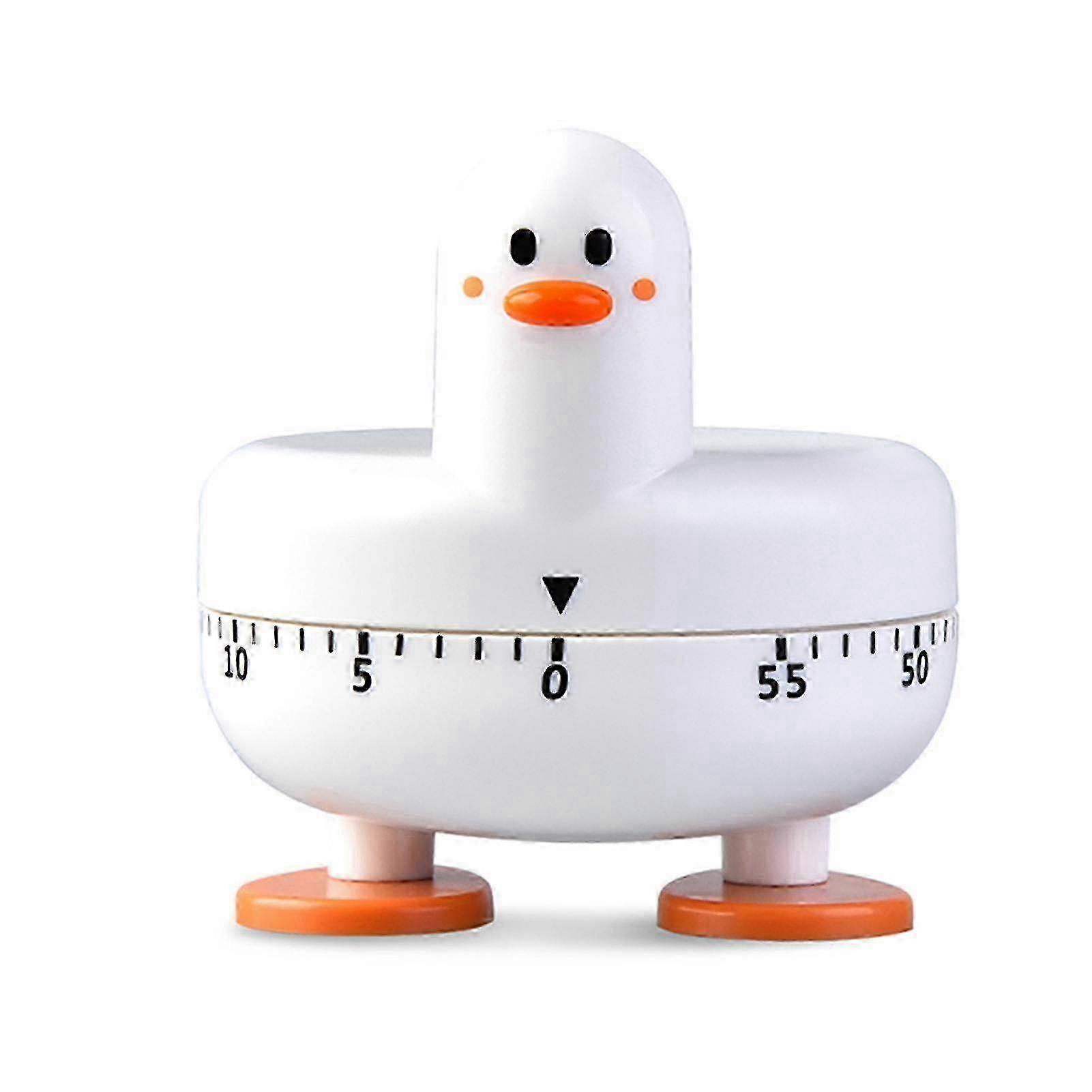 Kitchen Mechanical Timer Students Mini Lovely Duck Appearance Rotatable Time Reminder