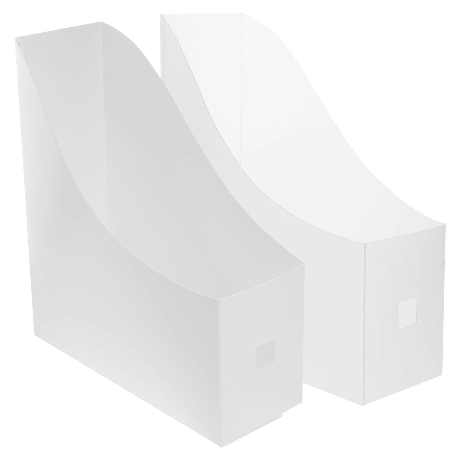 2Pcs Magazine Desktop Document Storage Racks Files Organizers Document Storage Shelves