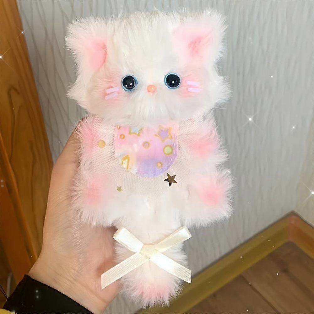 Handmade Twisty Stick Little Cat Pendant Plush Twist Bar Kitten Doll Toy DIY Material Package
