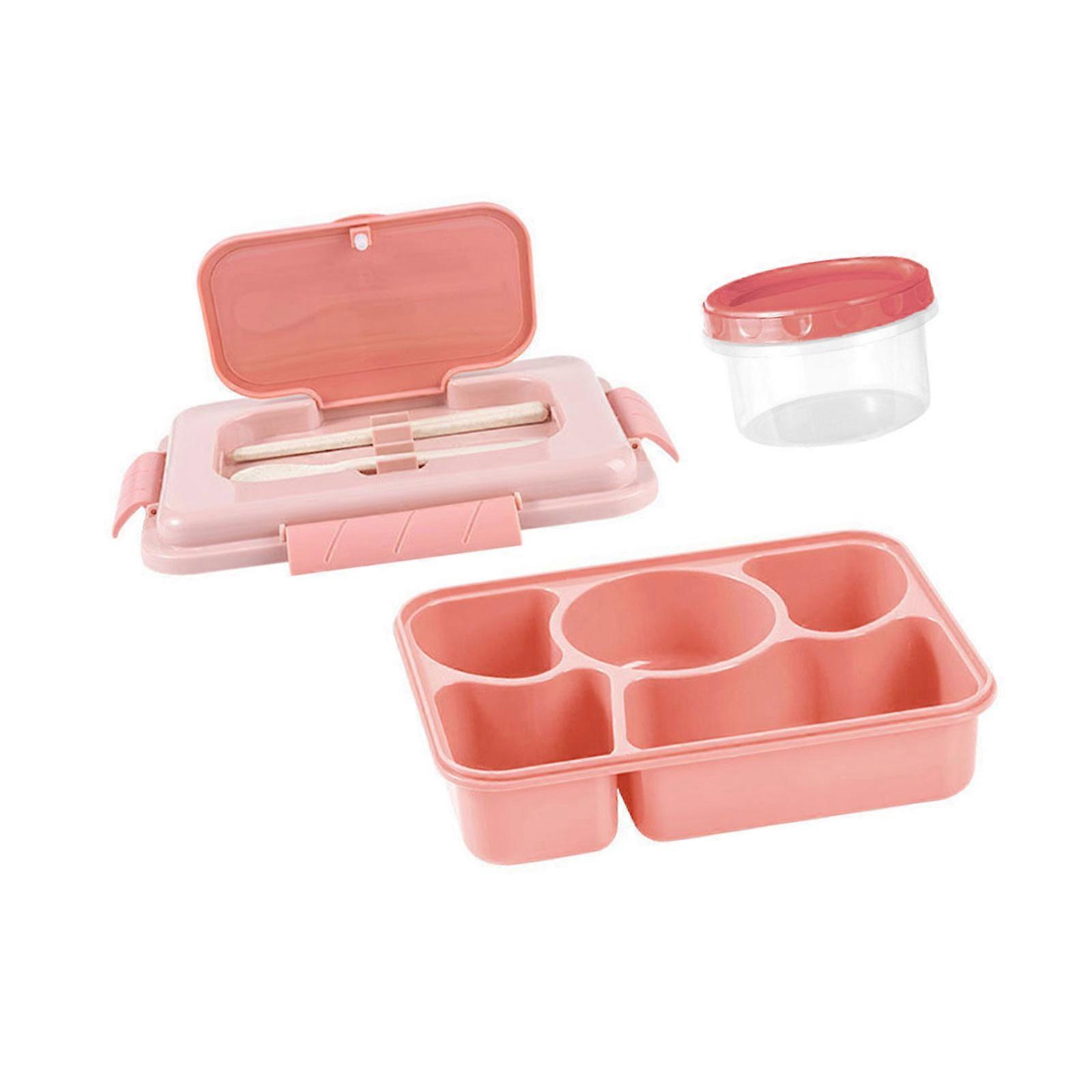 Multi Purpose Insulated Food Container With Separate Sections Soup Holder Utensils Microwave Safe For Hot Meals Multicolor