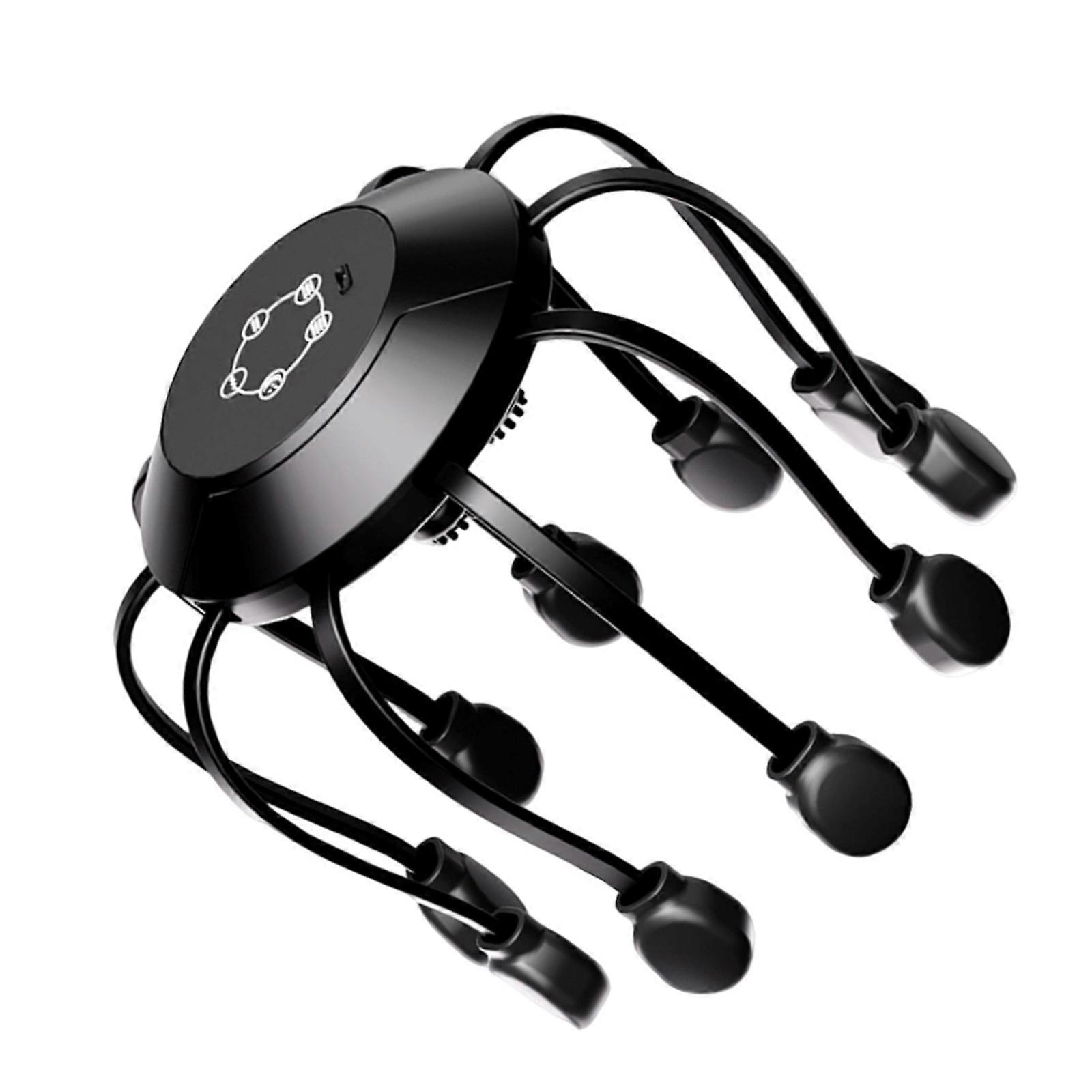 Intelligent Scalp Massagers 360 Full Coverage Cordless Design Automatic Pressure Adjustment Ergonomic ABS Construction Ultra Quiet Portable For