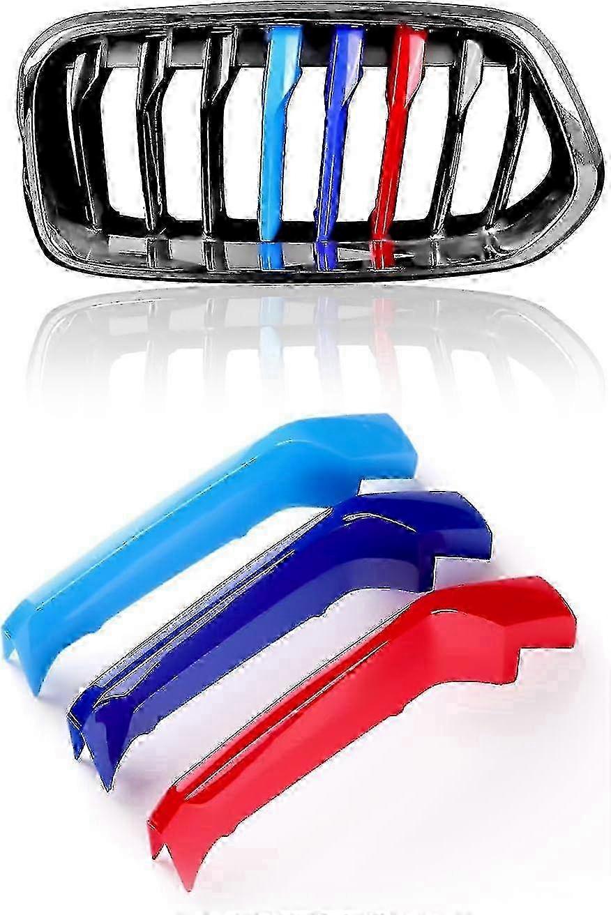 Bmw X2 F39 Front Grid Insert Trim Strips - 3pcs--F 25-26