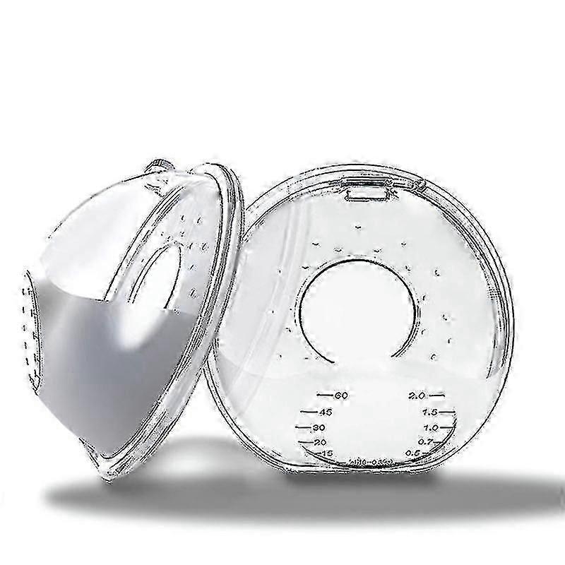 2 st bröstmjölkssamlare Bpa gratis silikon bärbar mjölksparare amningskopp läckagesäkert återanvändbart bröstmjölksförvaringsskal