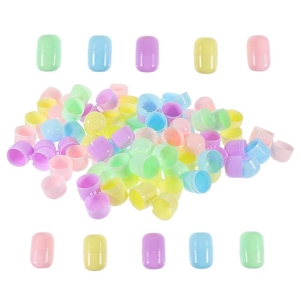 Assorted Color Plastic Capsules for Gumball Vending Machine Storage 40Pcs