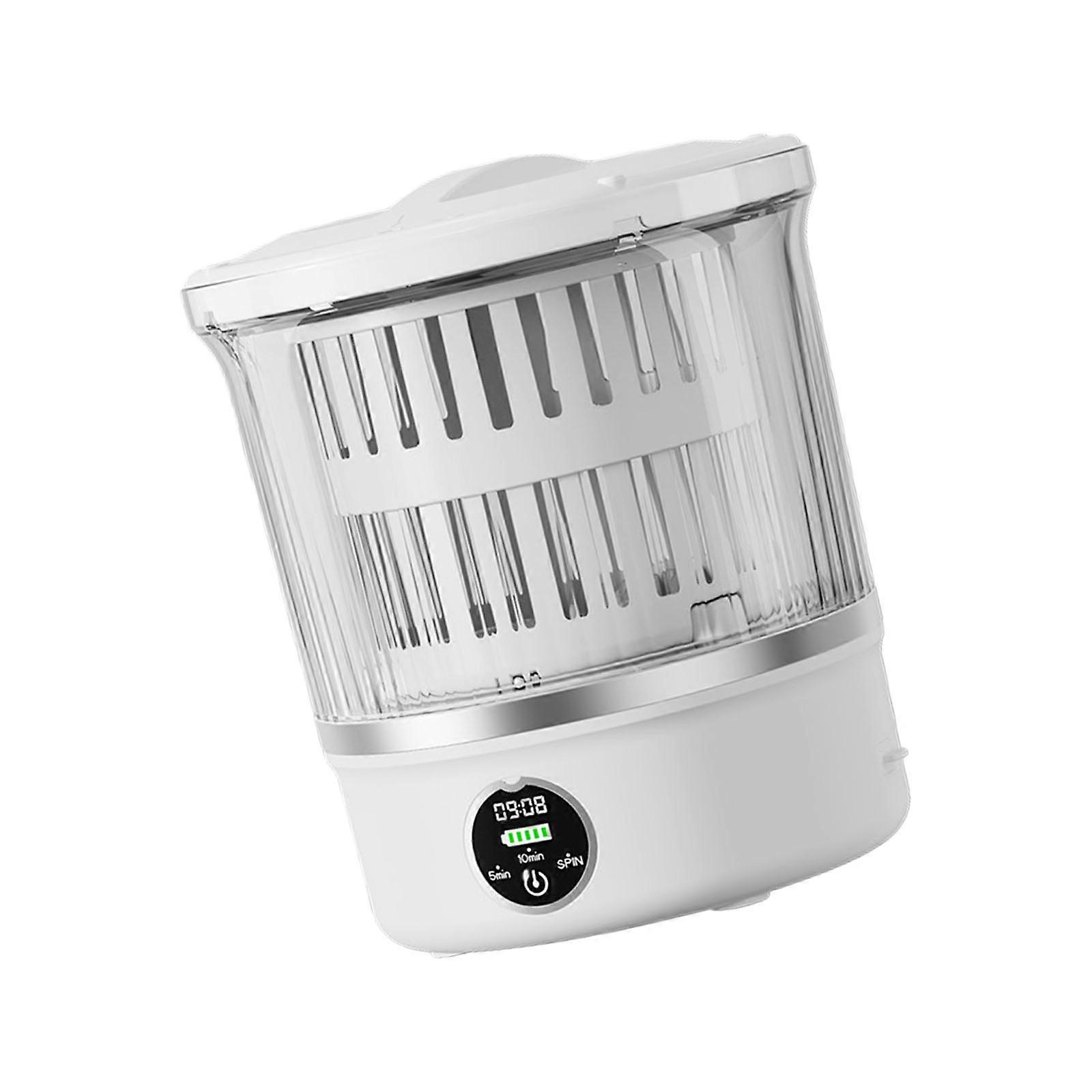 Portable Rechargeable Small Washing Machine Plastic Texture Quiet Operation Suitable for Underwear Socks Travel Use Multicolor