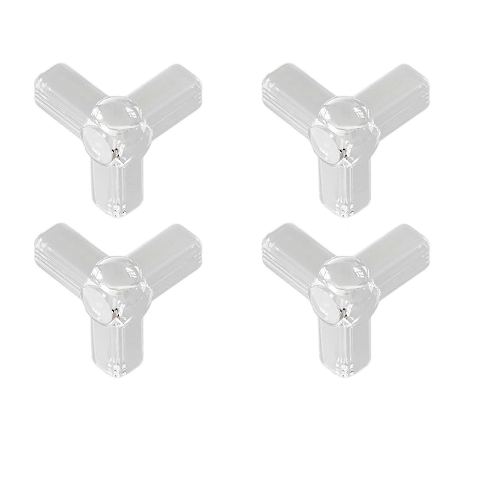 Pack of 4pcs Invisible Table Corner Protectors Transparent Design Easy Easy Stick Installation For Childproofing Multicolor