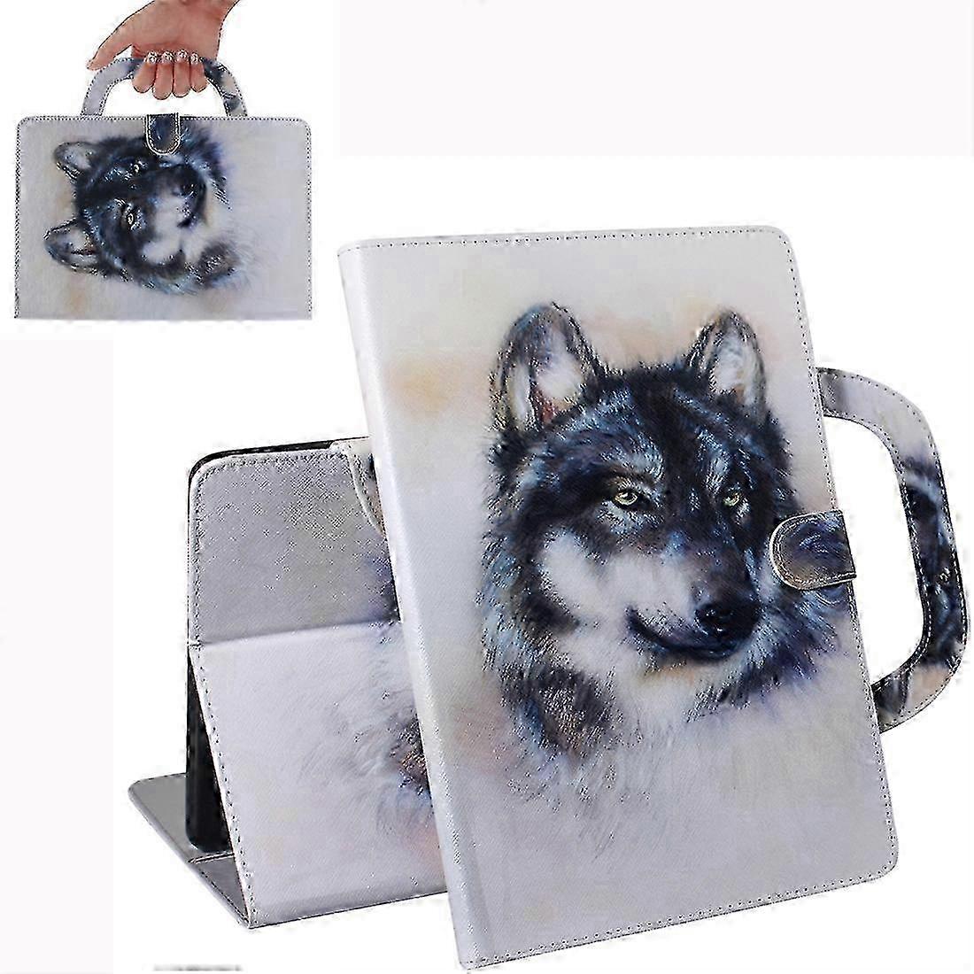Wolf Pattern Horizontal Flip Leather Case for Amazon Kindle Paperwhite 1 / 2 / 3 / 4 , with Holder & Card Slot & Wallet 2025