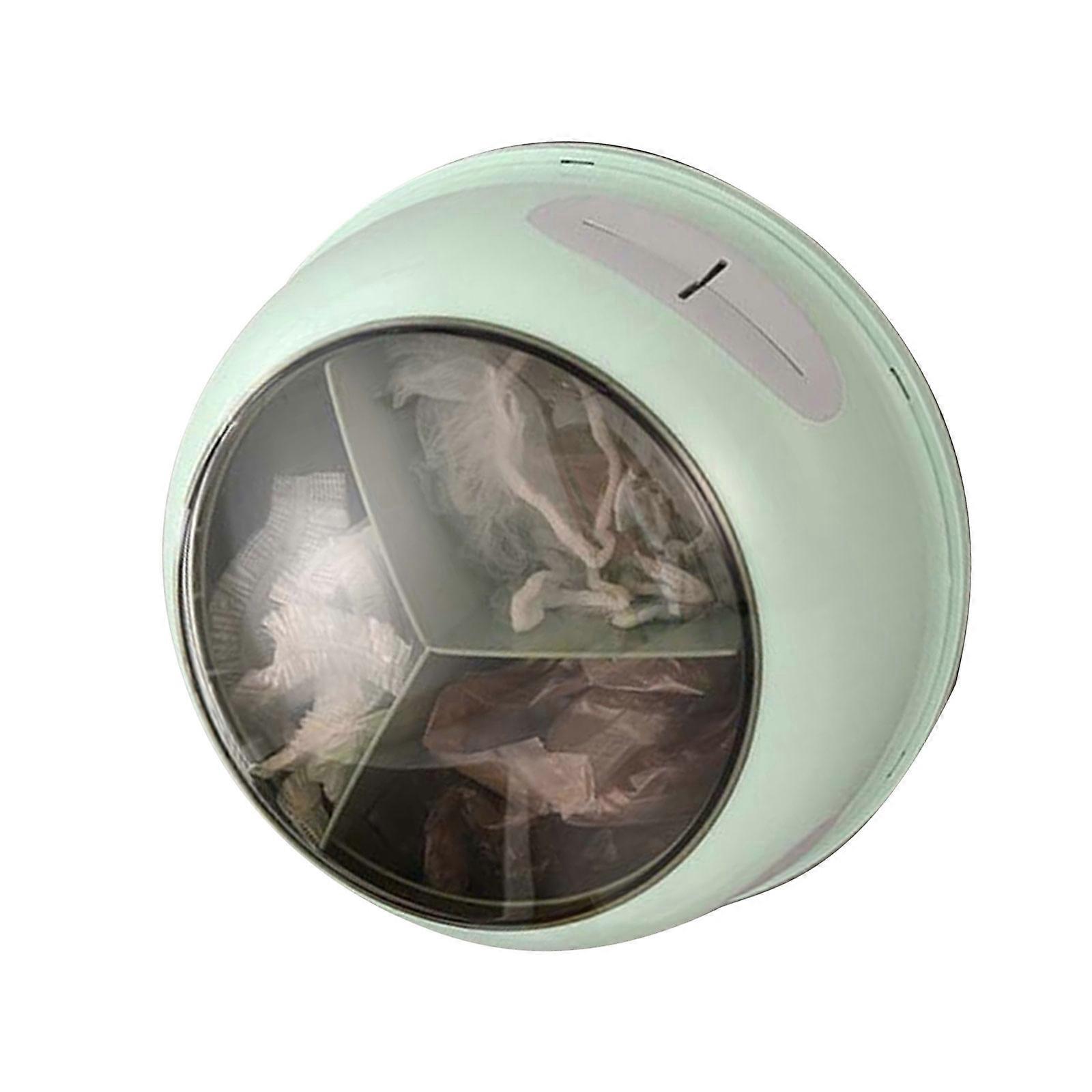 توفير مساحة على الحائط جبل تتشبث فيلم منظم مرشح حامل شاشة قابل للتدوير 3 خلايا موزع التفاف بلاستيكي للمطبخ الأخضر