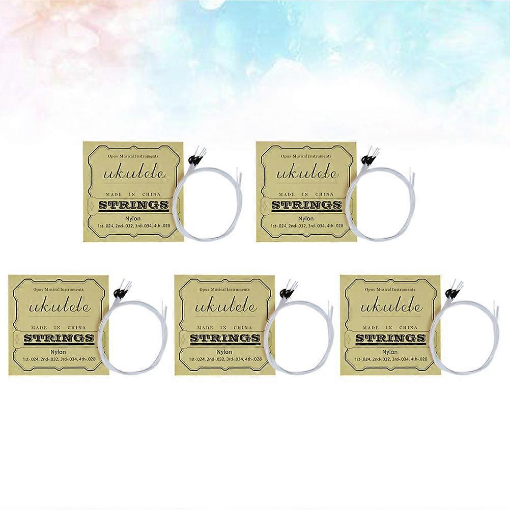 Ukulele String 5Pcs Multi Bright Clear Sound for Ukulele Musical Accessories Set