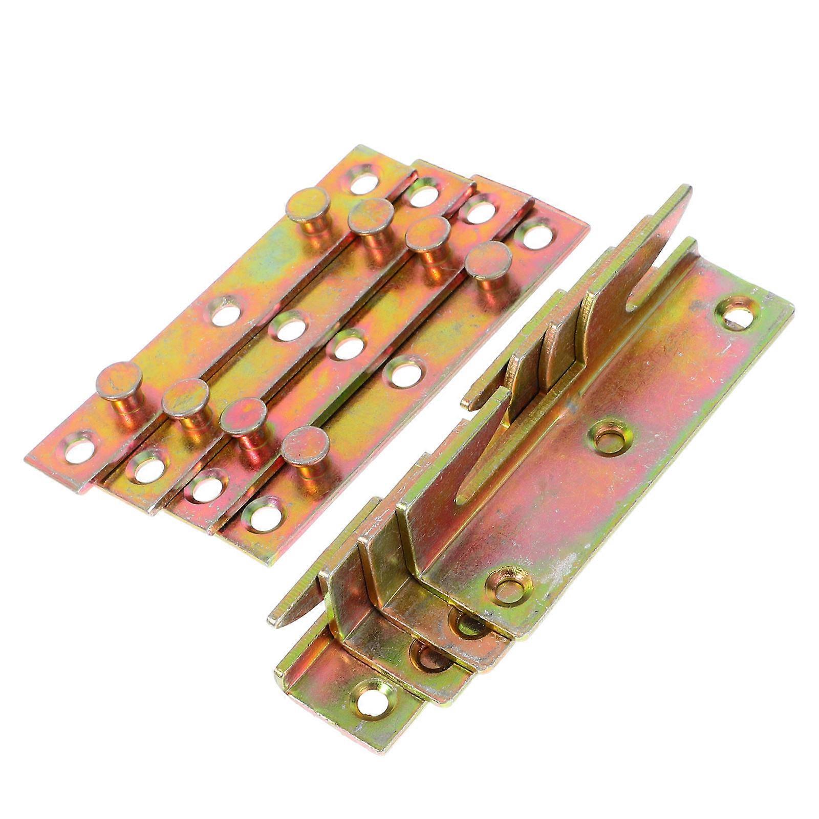 Furniture Hardware Accessories Bed Rail Bracket Frame Hardware Iron Material Precision Engineering High Strength Material 4 Sets