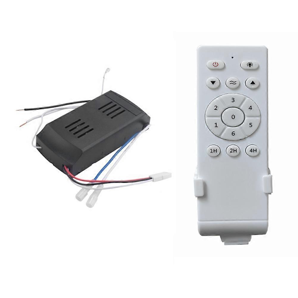 Universal Ceiling Fan Remote Control Kit Low Voltage 50w Dc Fan Light Driver Controller 6-Speed & Timing Remote