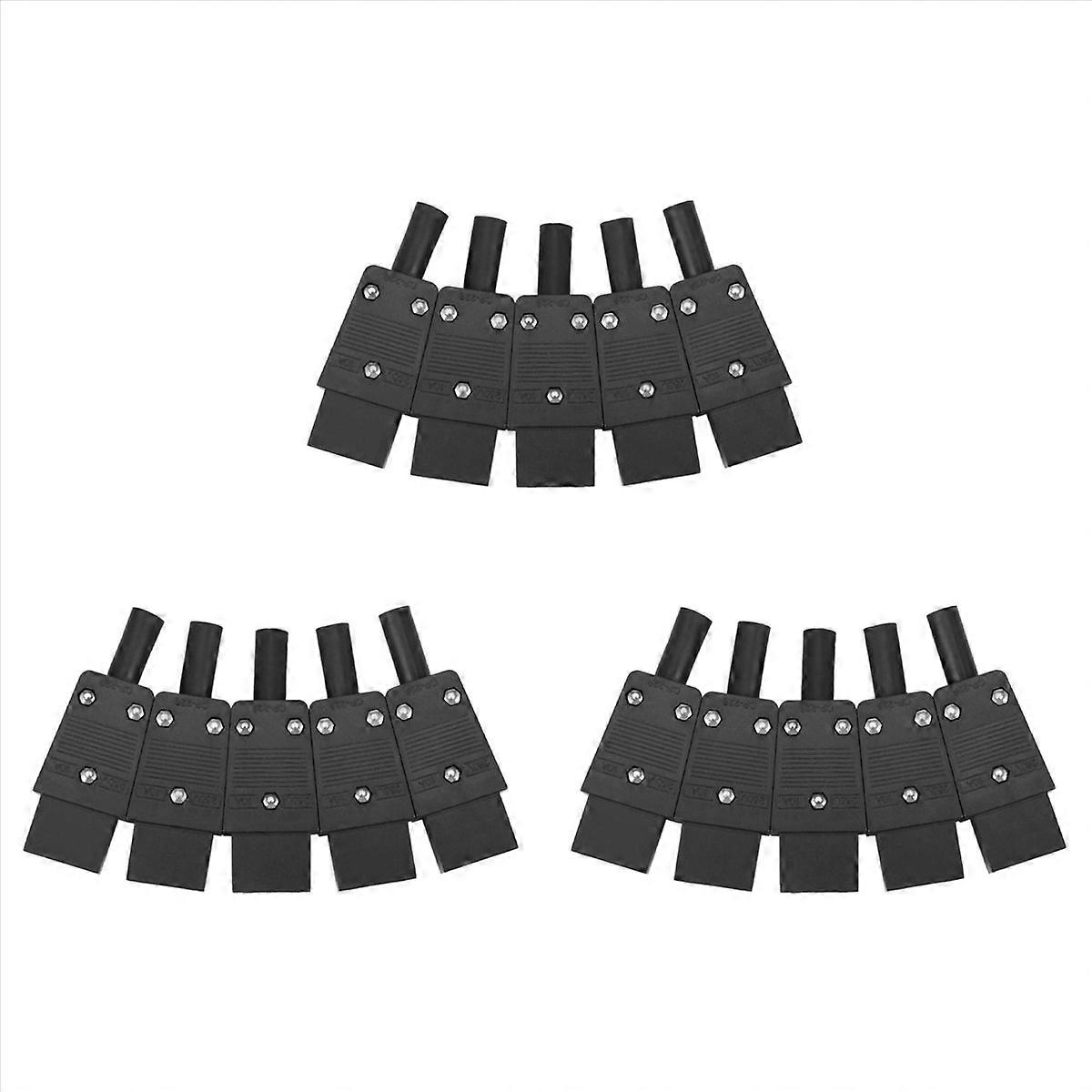 15PCS IEC 320 C13 Female Plug Adapter 3Pin Socket Power Cord Rewirable Connector