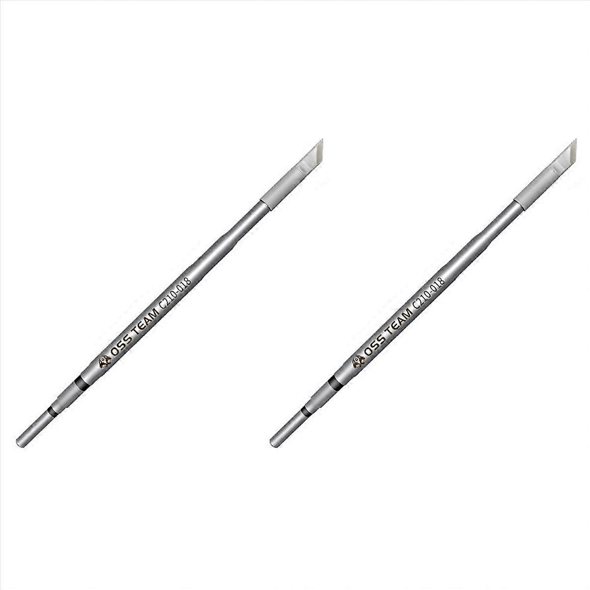 2X C210 Series Soldering Tip Lead-Free Solder Welding Head for T210 Handle for Sugon T26 T26D Solder