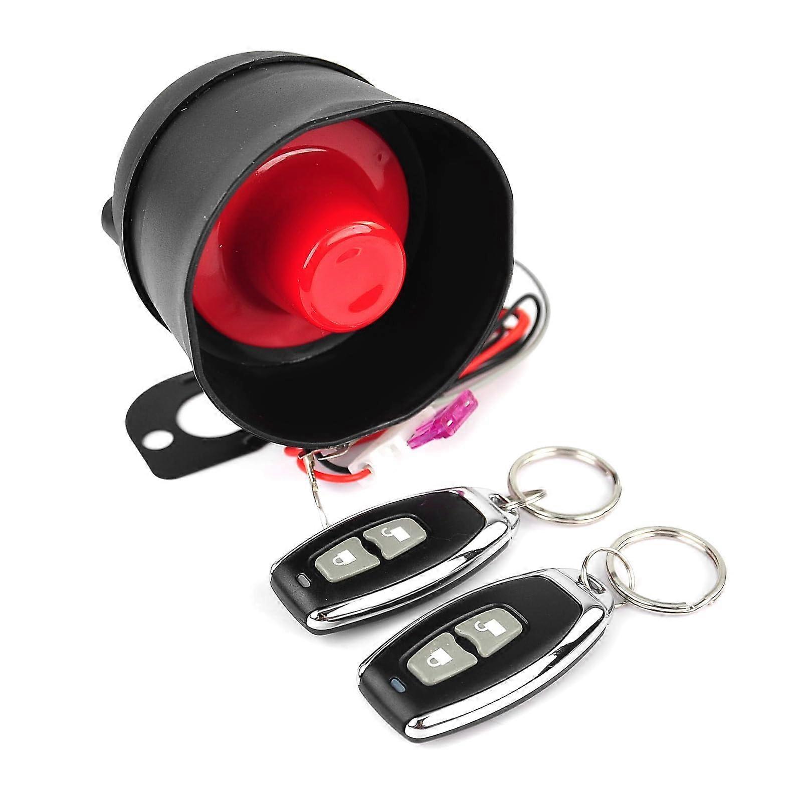 12V Car Alarm System 125dB AntiTheft Security with 7Level Sensitivity for Universal Vehicles