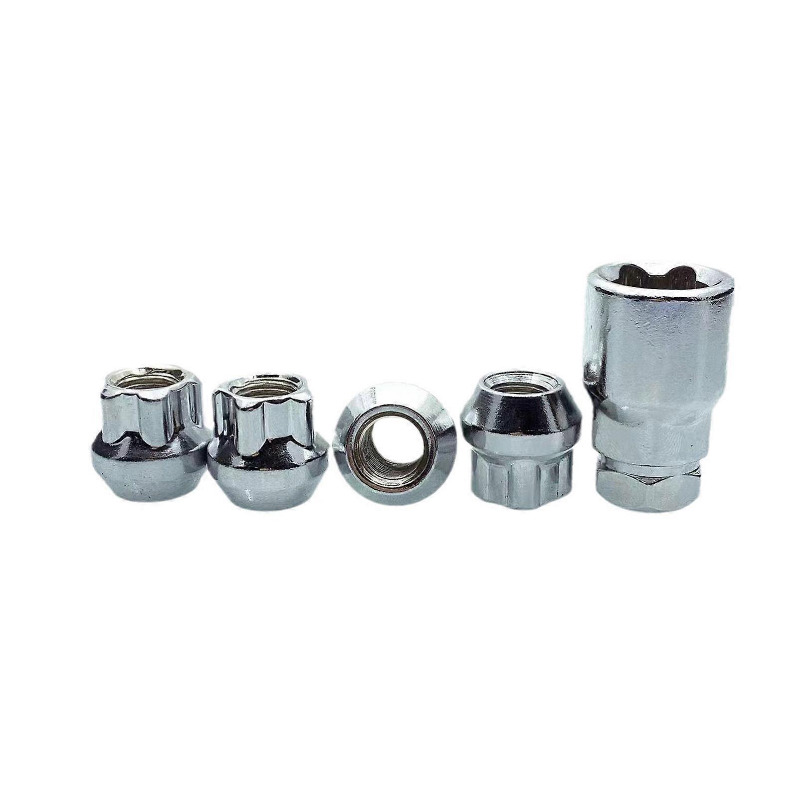 Heavy Duty M12x1.5 M12X1.25 Car Wheel Lock Lug Nuts Anti-Theft Locking Nuts Easy Installation Locking Lug Nuts Open End Multicolor