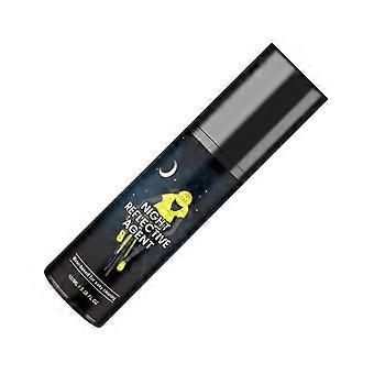 Øg sikkerheden under dårlige lysforhold Multifunktioner til forskellige beklædningsgenstande 100 ml reflekterende spray for bedre synlighed fluorescerende gul