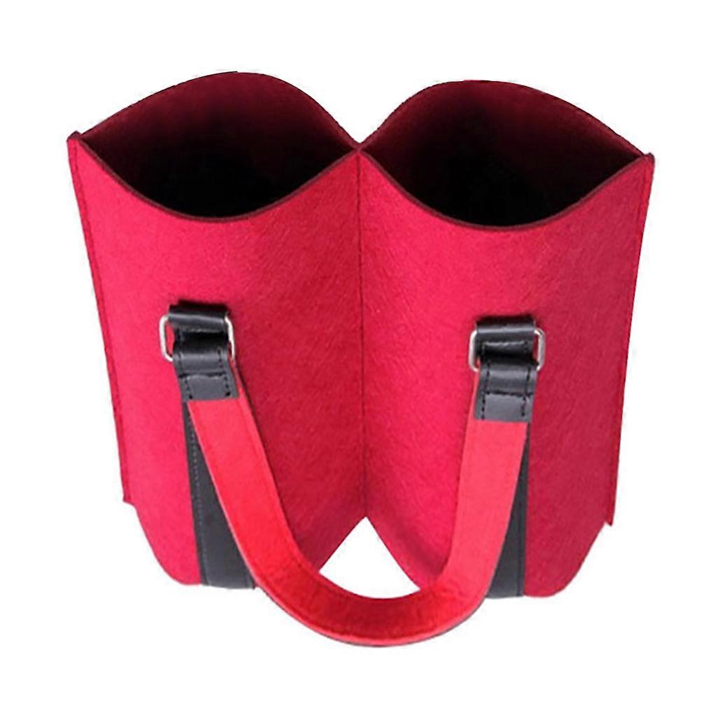 Reusable Red Bag Felt Multi- Carrier for Loading 1Pcs Gift