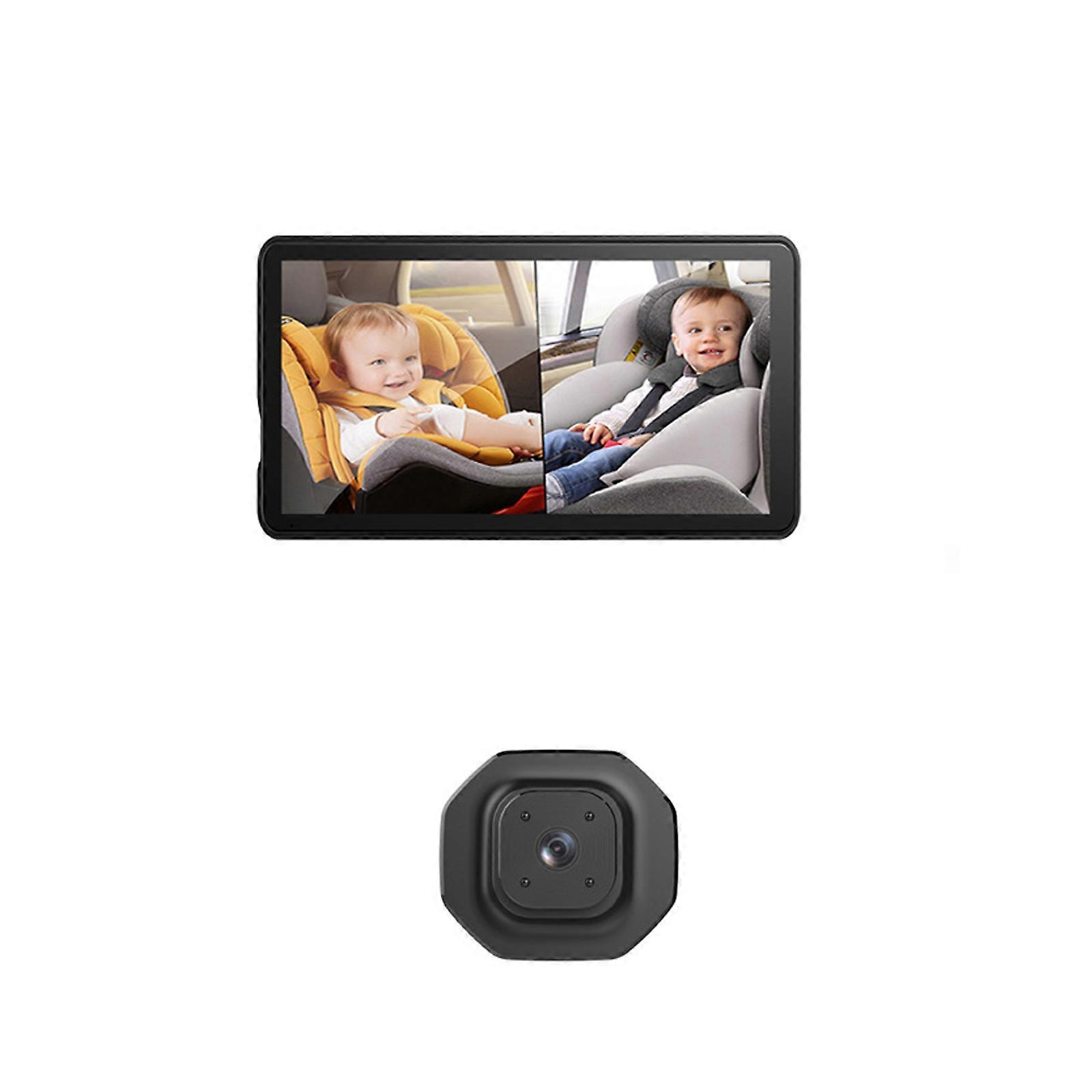5 Foot Double Camera Car Backseat Baby Observe With Ir Nocturnalvision Wide Corner Monitoring For Rear Chair Safety And Easy Installation Multicolor