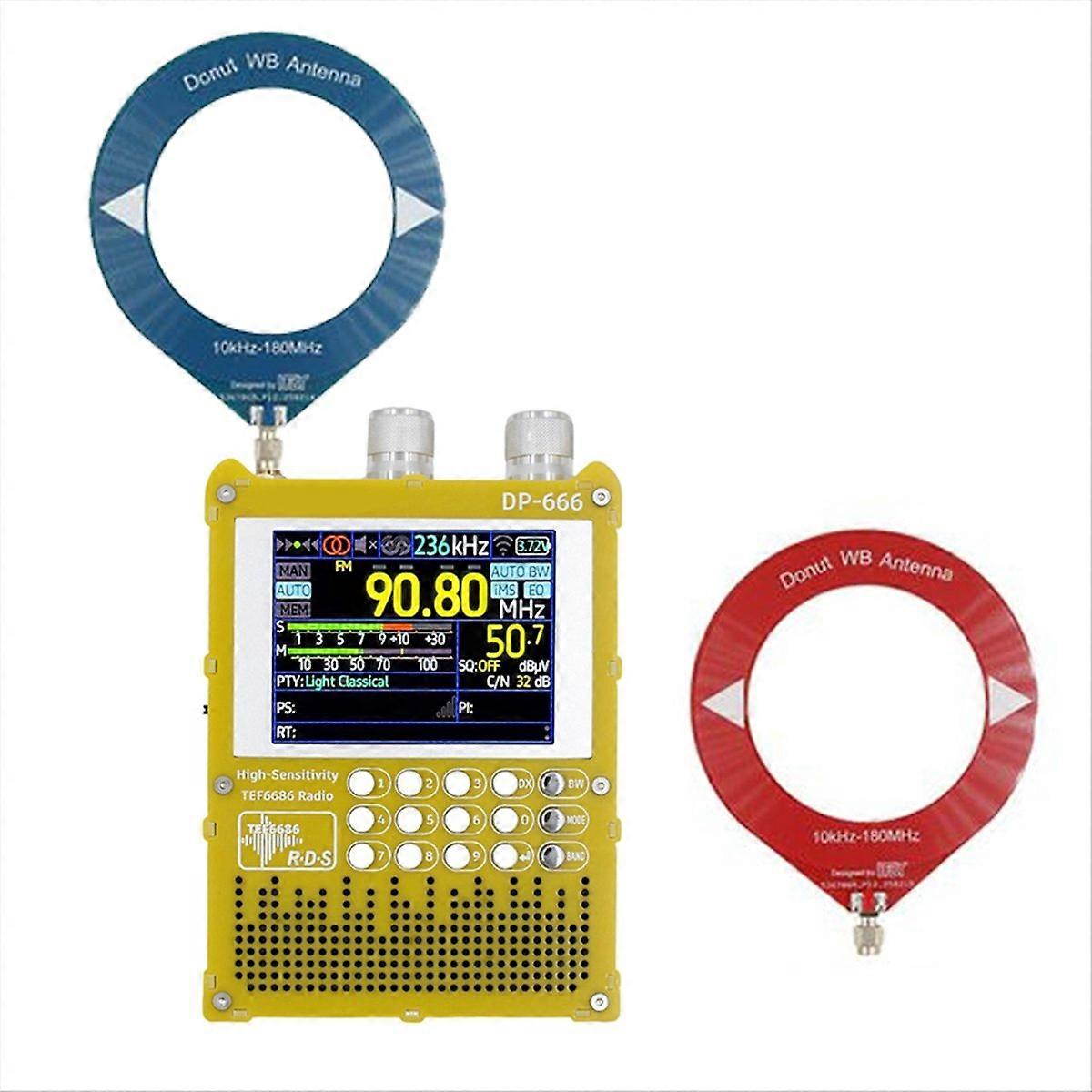 IPS Touch Screen High Sensitivity Receiver Radio With antenna