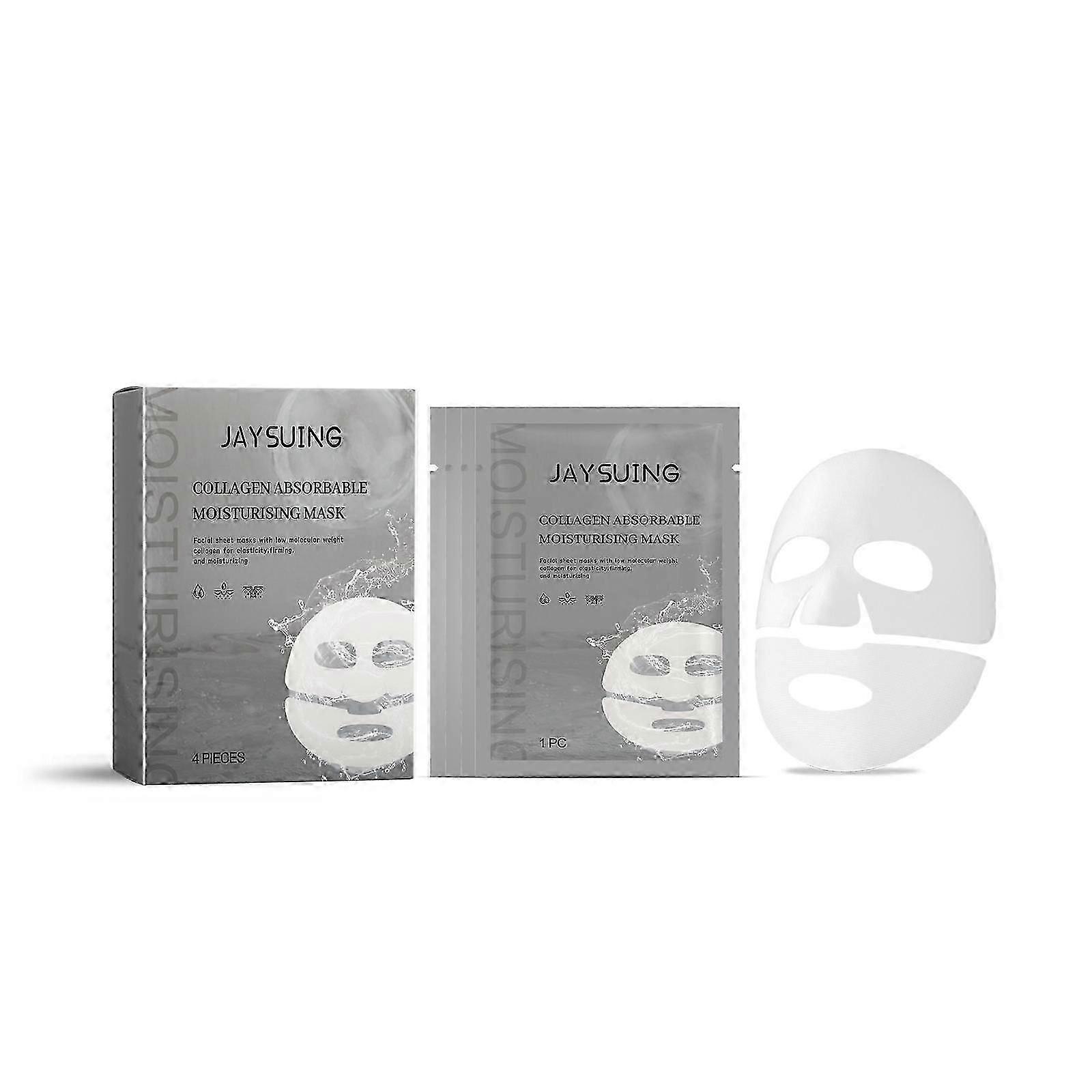 Collagen Facial Mask Box Set - Hydrating, Anti-Aging, Pore Purifying, 4 Pieces