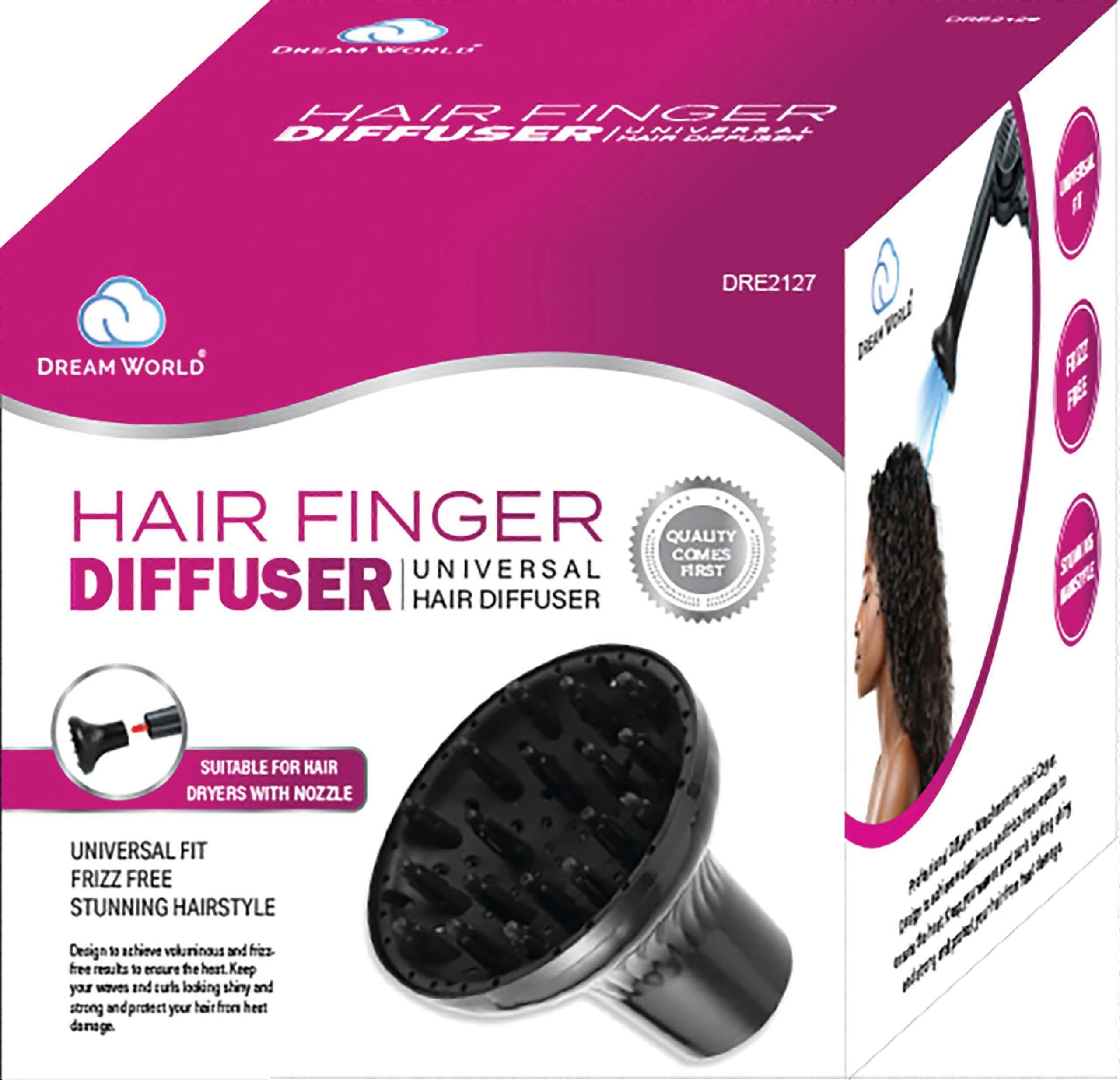 Universal Hair Dryer Diffuser Attachment for Frizz Reduction and Volume Enhancement Black