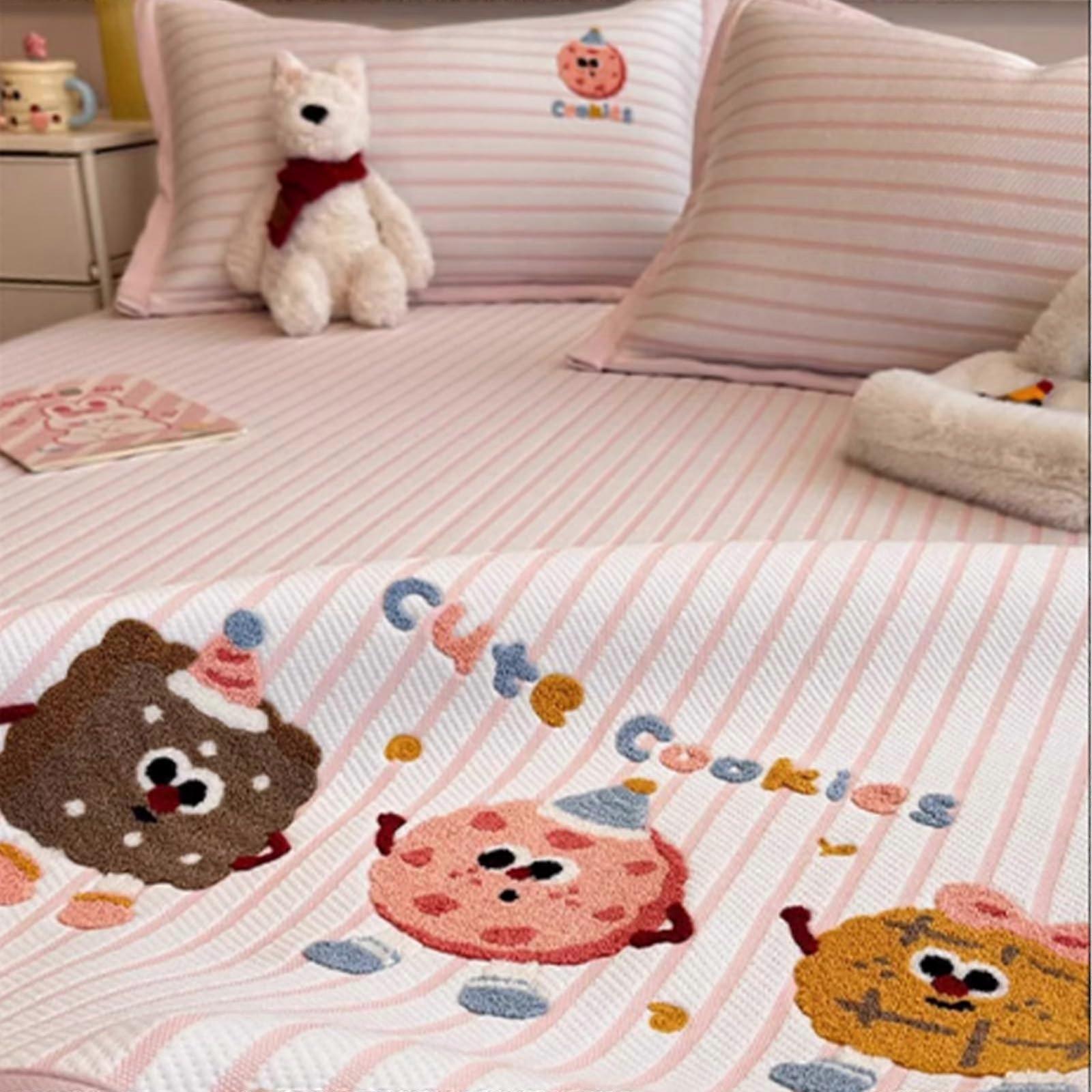 Cooling Mattress Pad with Breathable Mesh for Hot Sleepers, Foldable Summer Bed Mat 180x200cm