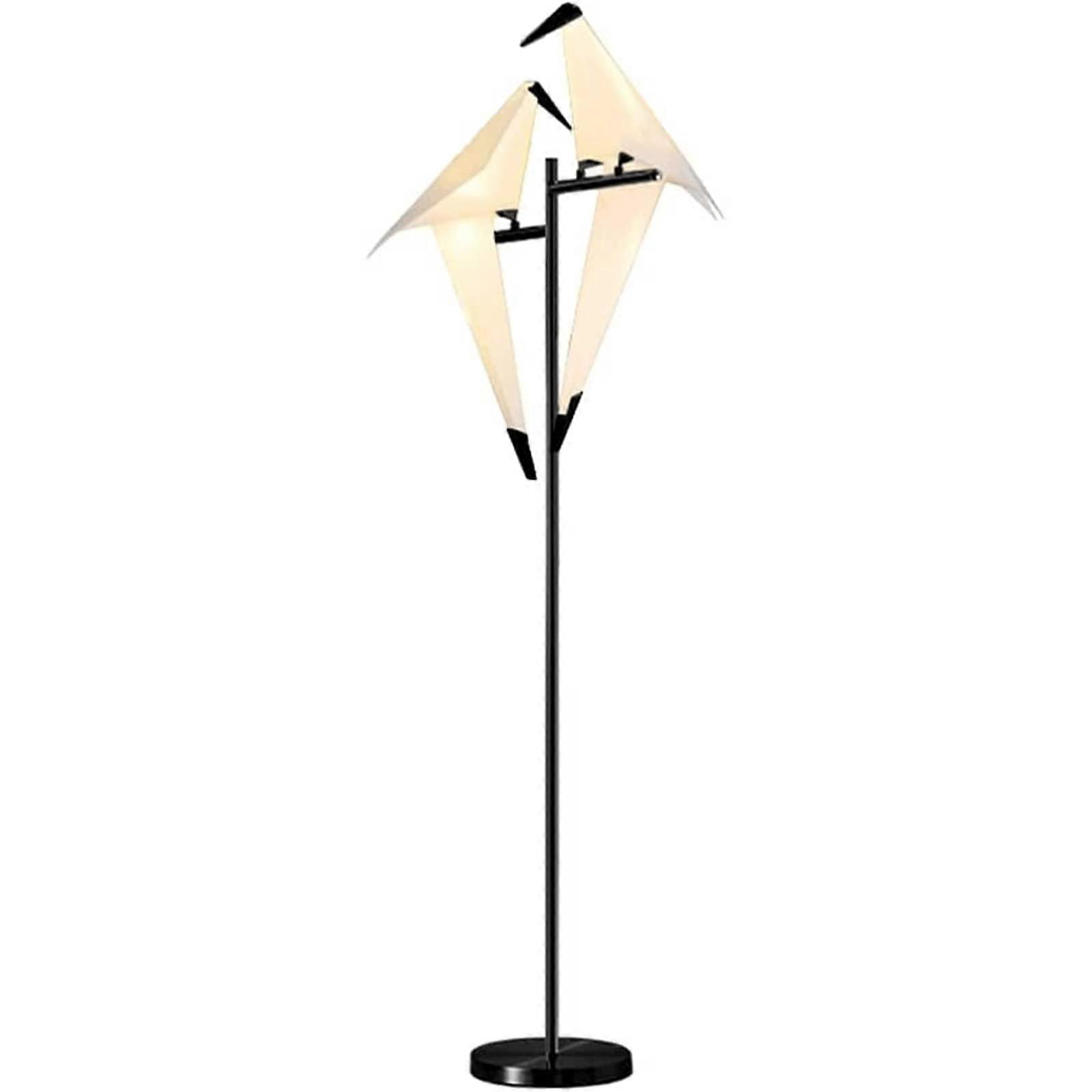 Modern Floor Lamp with Adjustable Bird Design, Stable Iron Base for Living Room and Bedroom
