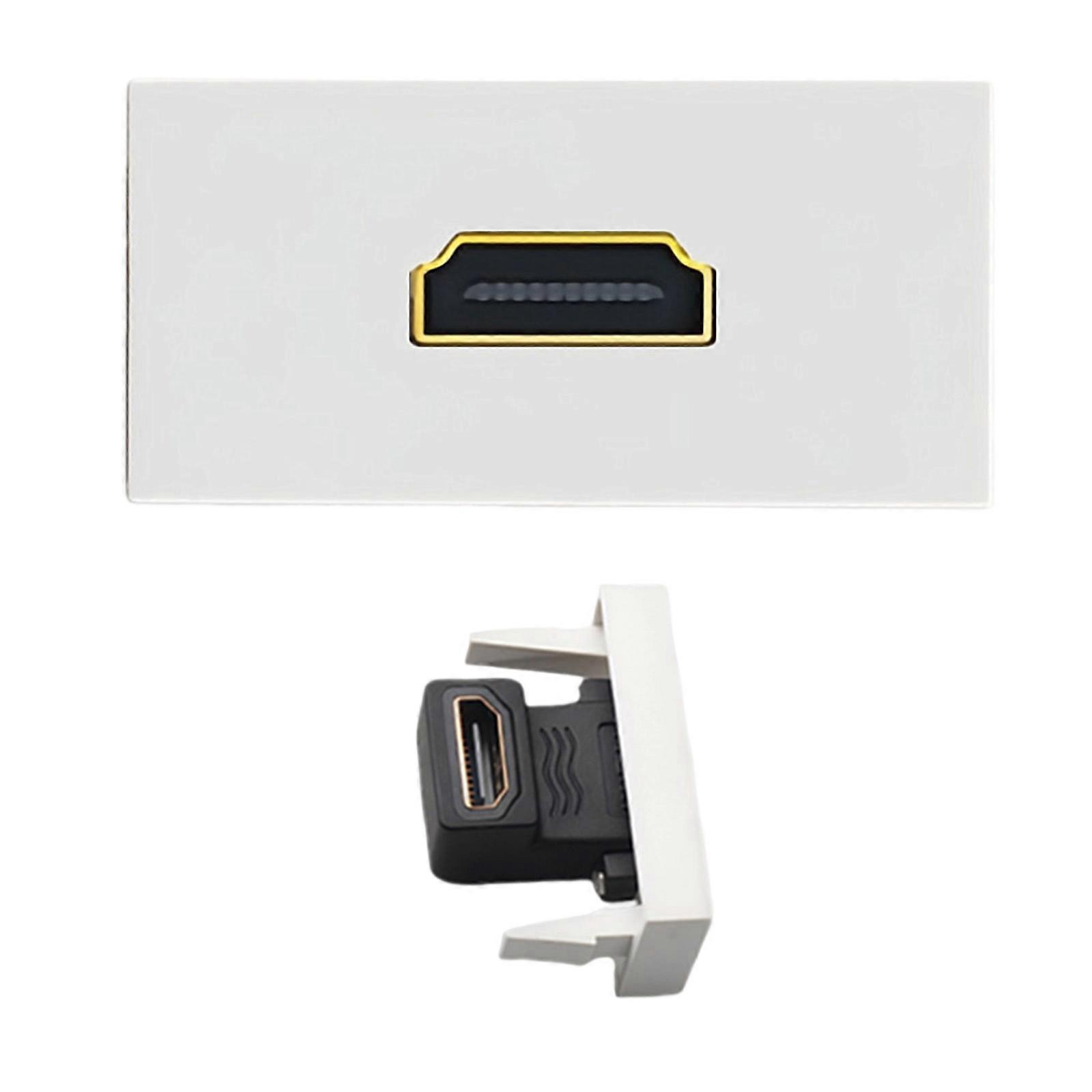 HDTV Female To Female Wall Socket Module Socket Socket for Sound Video Transmission Display Device Accessories Multicolor