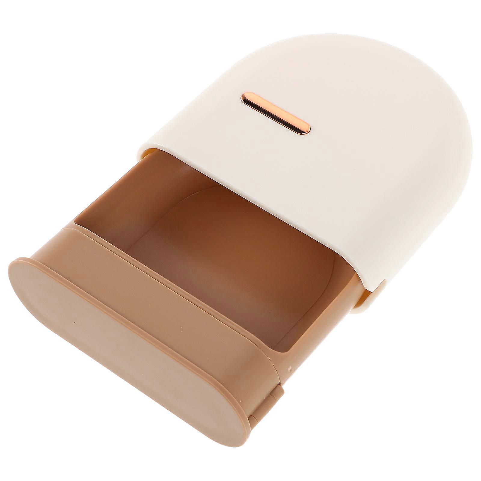 Slim Retainer Case for Storage with Durable ABS Material Beige