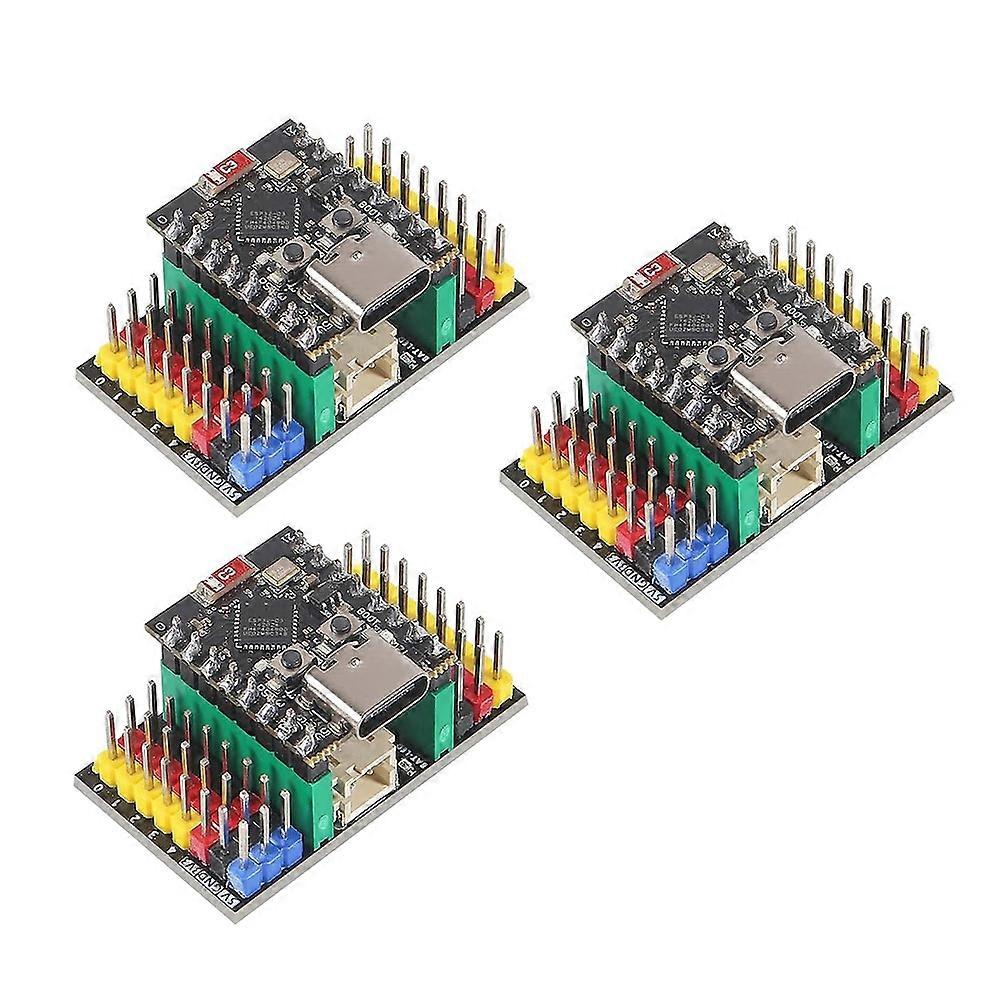 Placa de desarrollo MINI ESP32-C3 de 3 piezas compatible con WiFi y Bluetooth con tres placas de expansión
