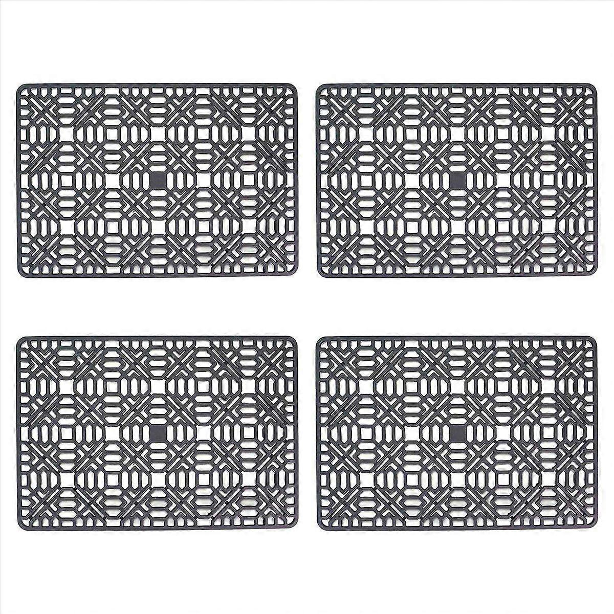 Sink Mat Kitchen Sink Protector for Bottom,Silicone Grey Non-Slip