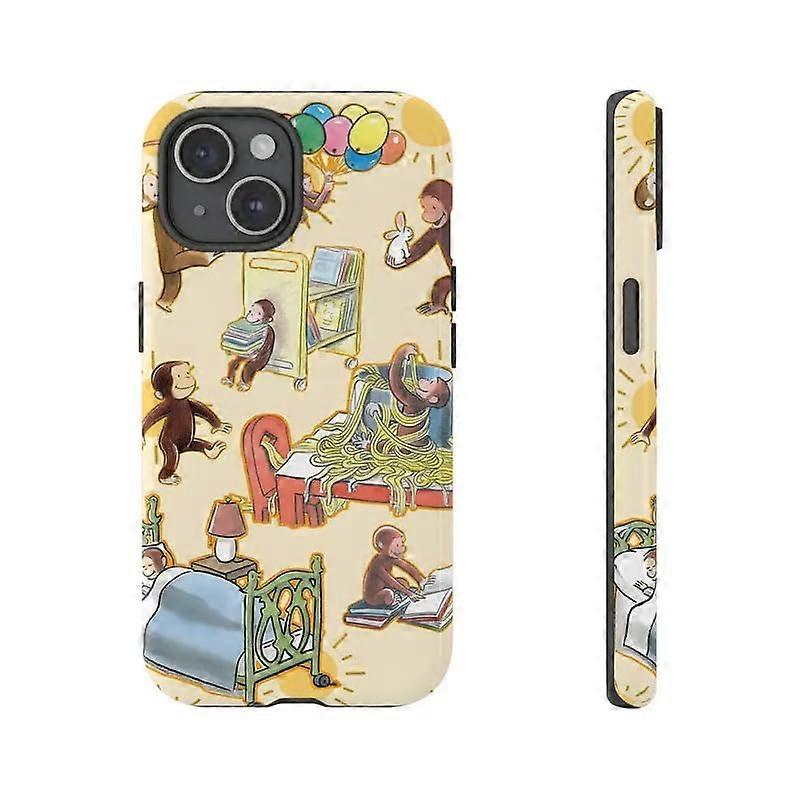 Kids Case for iPhone Funny Monkey Design Shockproof TPU PC Cover Dual Layer Protection