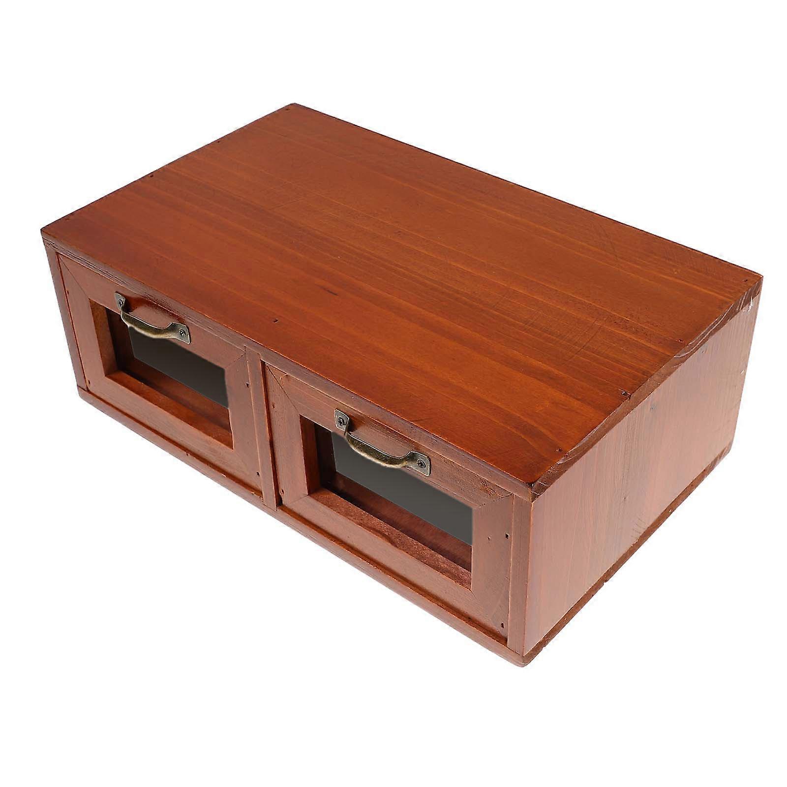 Display Monitor Stand Wooden Monitor Riser with Drawer for Laptop Setup