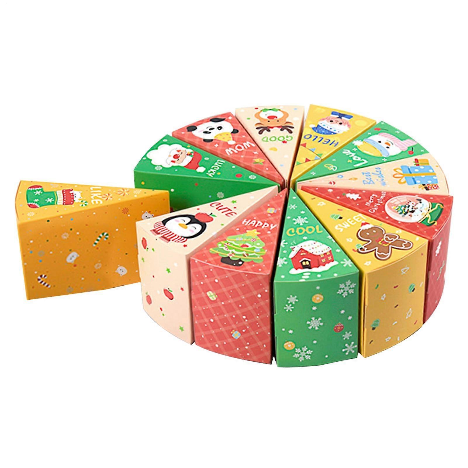 12PCS Fillable Advent Calendar Boxes with Gift Partitions for DIY Christmas Countdown