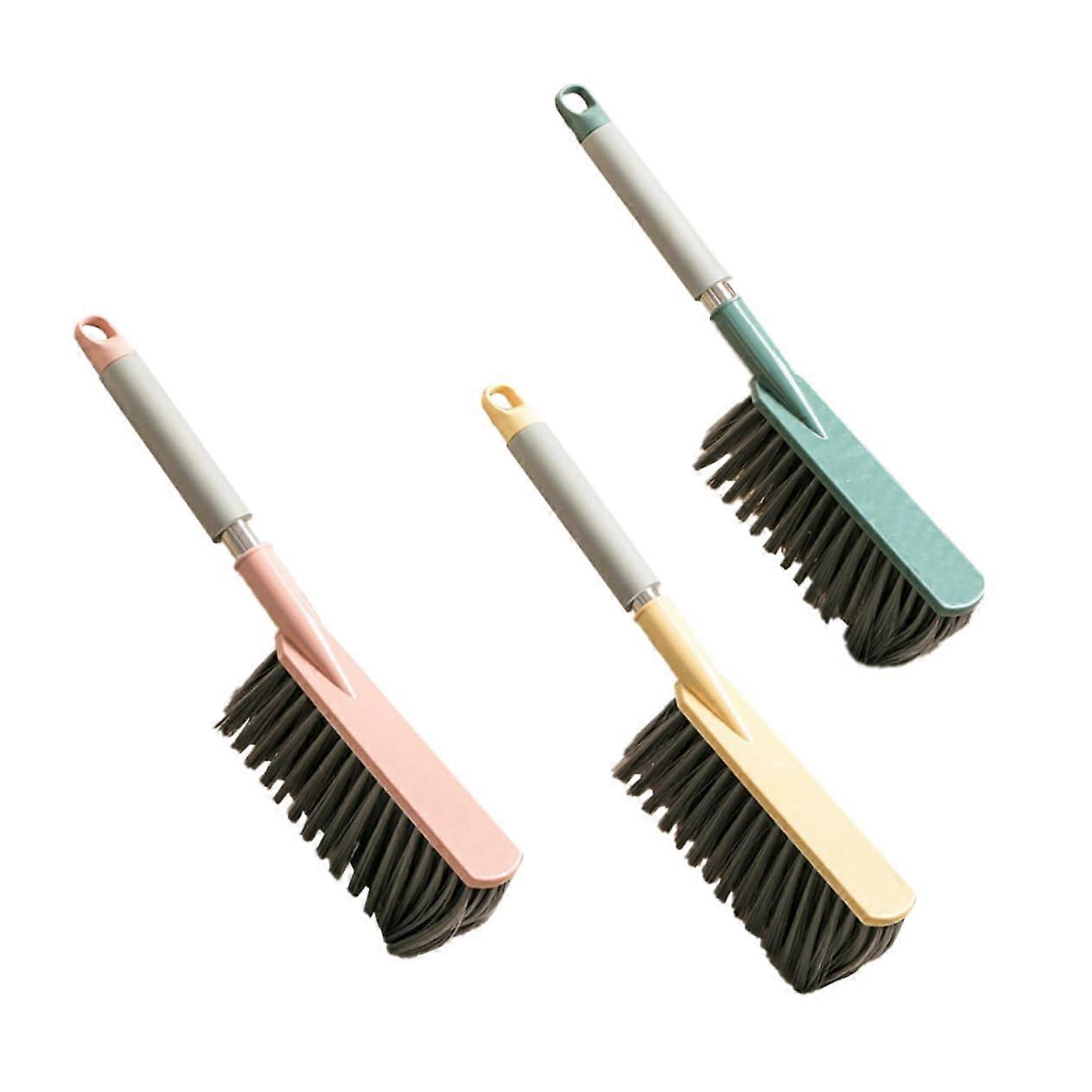 3Pcs Handheld Cleaning Brush Set with Soft Bristles for Bed Sofa Blanket and Furniture
